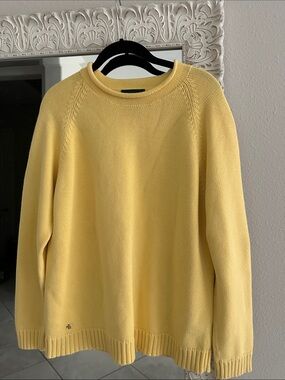 Lauren Ralph Lauren Roll Neck Yellow Oversized Sweater